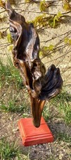 Sculpture feu follet bois flotté H= 43 cm