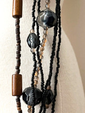 COLLIER Sautoir 6 rangs perle