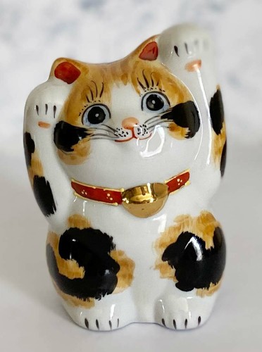 Maneki neko kutani porcelaine - kutani,