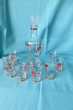 ancien  service de verres digestif  1960