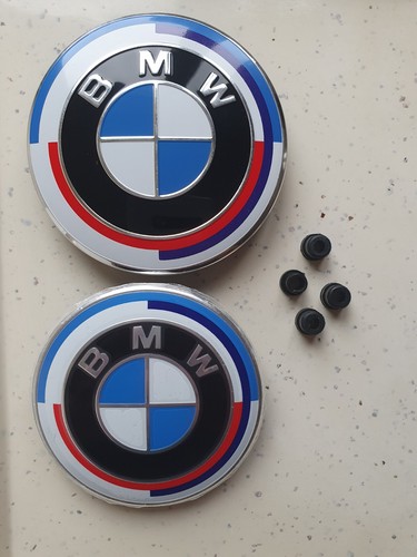 Bmw insigne logo capot - 2x,