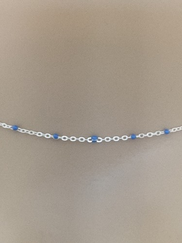 Chaîne perles bleues - chaîne,