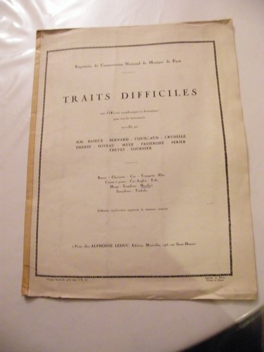 Partition traits difficiles - "partition,
