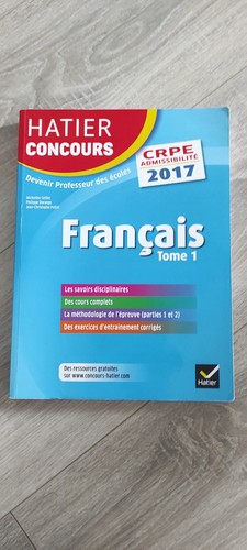 Livre hatier concours crpe - livre,