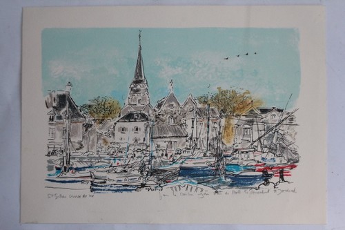 Lithographie originale monique - lithographie,