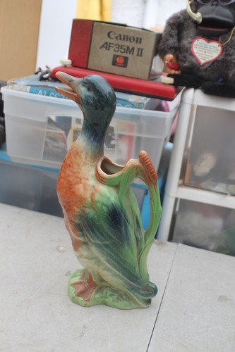 Pichet canard faience - pichet,