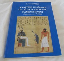 Le papyrus funéraire de l'égypte ancienne d'amenemsaouf