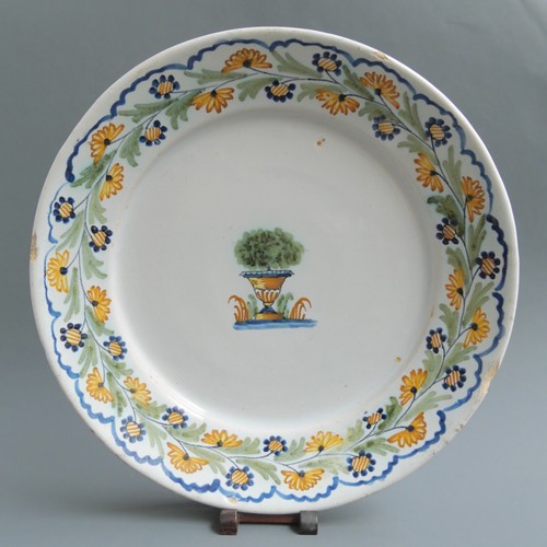 Assiette faïence de nevers - assiette,