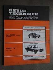 REVUE TECHNIQUE AUTOMOBILE RTA ALFA ROMEO ALFASUD RENAULT 18 R18 1978