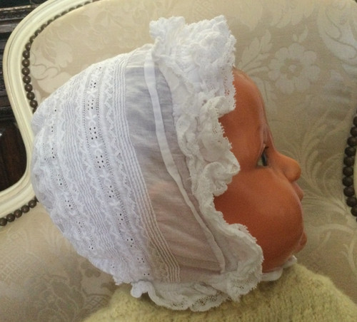 Bonnet coiffe bapteme bebe - bonnet,