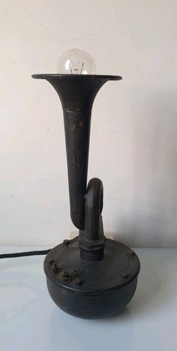 Lampe table metal industrielle - metal,