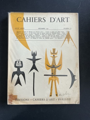 Cahiers art année 1952 - cahiers, d’art