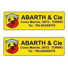  ABARTH paire 75mm x 24mm