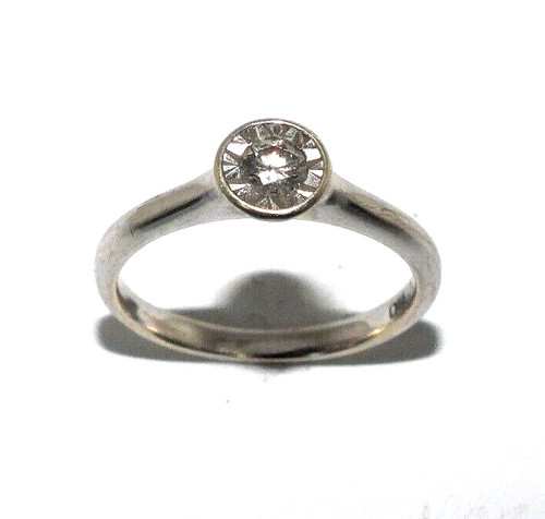 Bague blanc 9 carats - en,