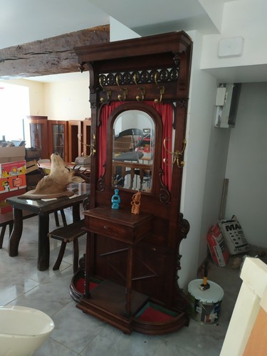 Grand vestiaire ancien bois - vestiaire,