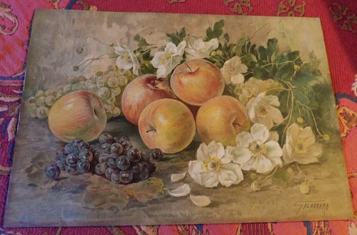 Rare lithographie fruits - fruits, et