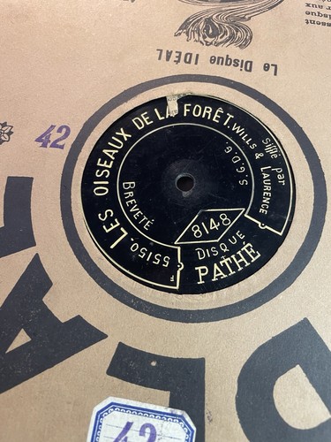 Disque pathe gramophone - disque, saphir