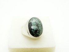 Chevalière homme argent et - chevalière, en