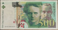Billet de 500 francs Pierre et