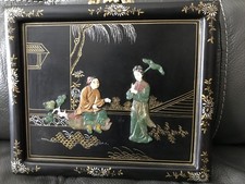 TABLEAU CHINOIS BOIS LAQUE