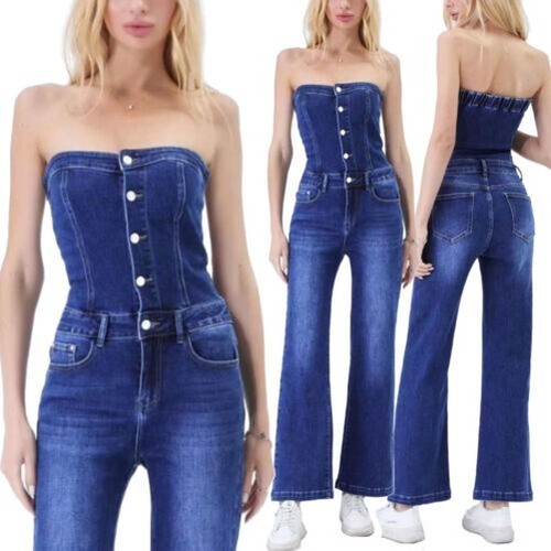 Salopette jeans femme - salopette,