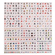 1 feuille 3d mélangé