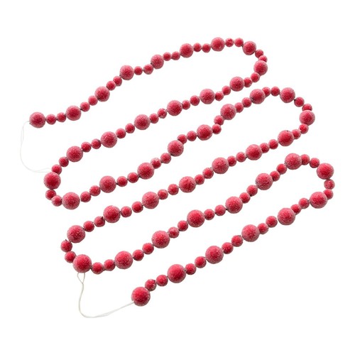 Guirlande rouge noël - guirlande,