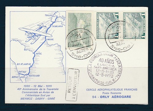 Carte vol 40e traversée - 40e,