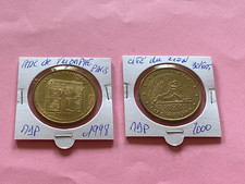 BON LOT 2  JETONS DE LA MONNAIE DE PARIS ARC DE TRIOMPHE 1998 BELFORT 2000
