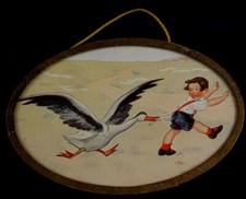 Ancien cadre enfant miniature