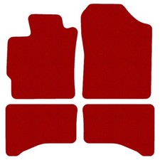 Neuf Tapis de sol pour Toyota Yaris III Hybrid 2012-2020, Rouge ensemble