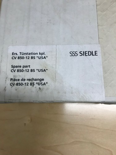 Sss siedle intercom 850 12 - cv, 850-12