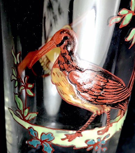 Rare verre emaillé décor - emaillé,