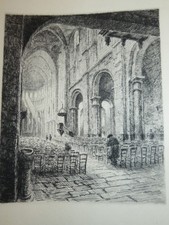 Henry CHEFFER (1880-1957) EAU FORTE ORIGINALE BEAUNE COTE d'OR BOURGOGNE 1940 e