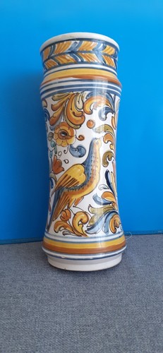 Beau vase albarello faience - ,