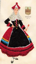 CPA FANTAISIE BRODÉE TENUE DANSE TRADITIONELLE ESPAGNE SEGOVIA N°4