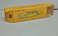 DINKY TOYS ANCIEN #24A BOITE VIDE COMPLETE CHRYSLER NEW YORKER  un peu usagée bm