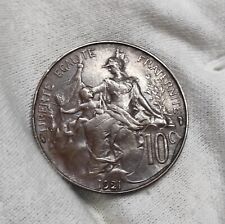 Rare France pièce de 10 Centimes Dupuis 1921 TTB