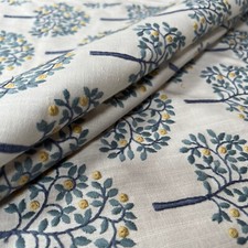 1,2 Mètres Orange Grove Lapis Brodé Tissu Rideau Rembourrage Coussin