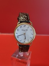 Superbe montre vintage homme CHARLES DE VILLIERS quartz Pl or Style HERMES 