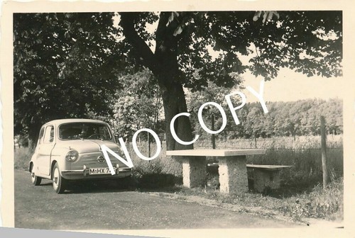 Photo ancien fiat - 500,, plaque