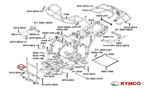 Neuf oem kymco bumper avant - neuf,