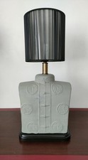Lampe buste style asiatique - Kema-keur - Céramique peinte à la main - 90's