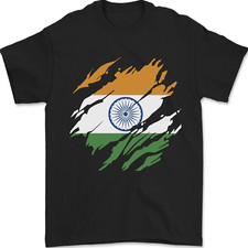T-Shirt Homme Drapeau Indien