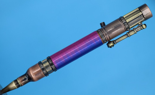 Steampunk bolt action pen - bolt,