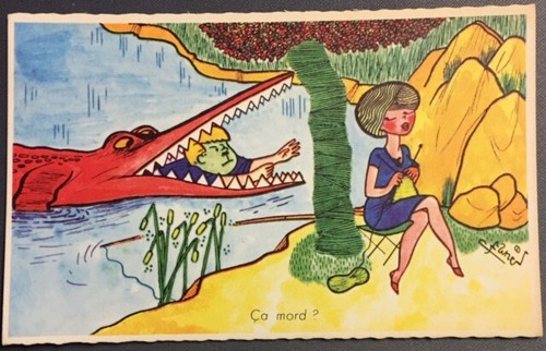 Carte postale humoristique - postale,