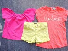 Lot vêtements fille Taille 3 ans 1 Short 2 T-shirts. Tape à L oeil . KIABI.