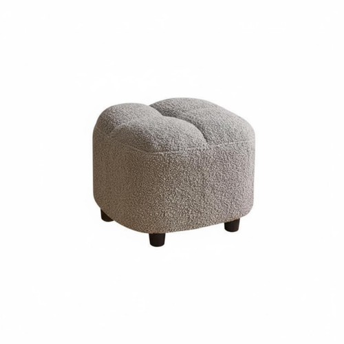 Pouf carré tissu bouclé - pouf, en