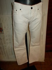 Pantalon jean droit blanc