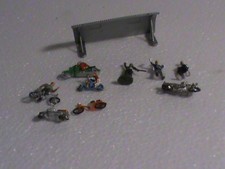 lot HO PREISER/PERSONNAGES POLICES+ VELOS MOTOS/ABRIT VELOS/OCCASION